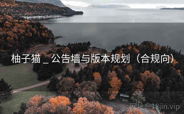 柚子猫 _ 公告墙与版本规划（合规向）