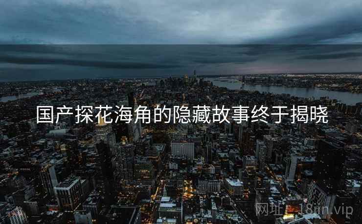 国产探花海角的隐藏故事终于揭晓